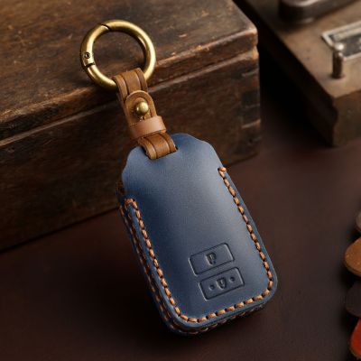 Car Key Case Genuine Leather Cover for Toyota X YARIS Vios Keyring Holder Shell