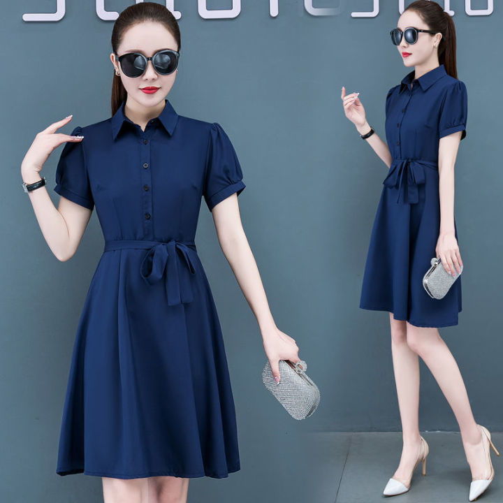 Women Summer Dress Fashion Women's Wear Dress Stripes Dress Temperament