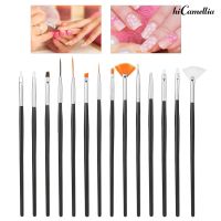 (Na) 15pcs Set Brush Nail Art Manicure Profesional