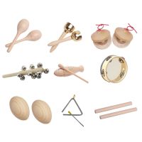 Baby Music Toys Wood Musical Instrument Kids Montessori Learning Education Toy Wooden Children Rattle Toys Baby Toys 0 12 Months