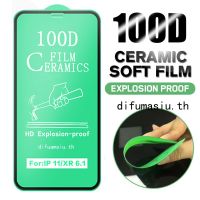 100D Soft Ceramics Film for iPhone 13 12 11 Pro Max 6s 7 8 Plus X XS XR SE 2020 iPhone 12 11Pro 12mini 13mini 13 13Pro 13Promax Full Screen Protector Film อุปกรณ์กันรอยหน้าจอ