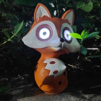 Creative Little Fox Solar Lamp Garden Decoration Villa Garden Decoration Waterproof Animal Shaped Lamp