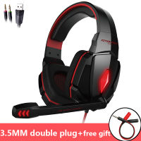 KOTION EACH Gaming Headphones, Deep bass Stereo Headset ,Wired Backlit,Casque with Microphone for Gamer PC Laptop PS4