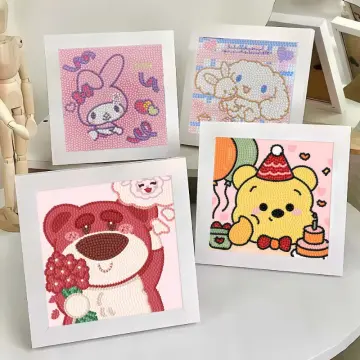 Kawaii Hello Kittys Diamond Painting Kit Cartoon Kt Cat 5D Diy