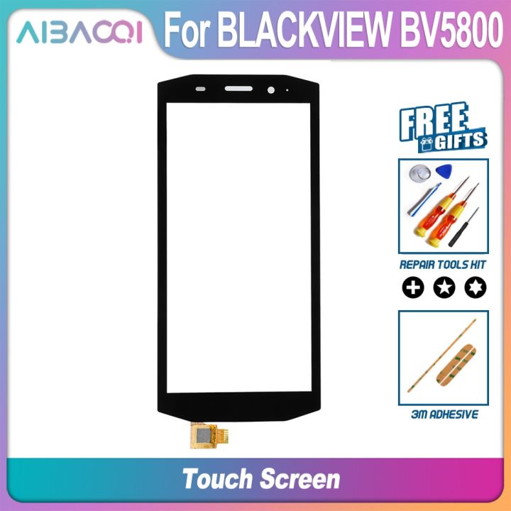 ใหม่เอี่ยม100% สำหรับ Blackview BV5800กระจกหน้าเครื่องอ่านพิกัดหน้าจอสัมผัสและแผงสัมผัสหน้าจอ LCD กระจกหน้าชิ้นส่วนเครื่องประดับ