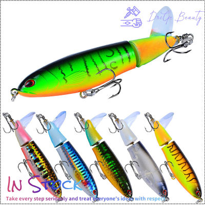 【คลังสินค้าพร้อม】15g11cm เหยื่อตกปลาประดิษฐ์ลอยเหยื่อแข็ง Crankbait Wobbler พร้อมตะขอแหลมตะขอตกปลา