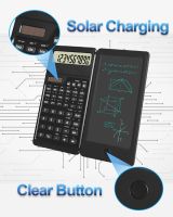 Calculators10-Digit วิทยาศาสตร์จอแสดงผล LCD เครื่องคิดเลขตั้งโต๊ะพร้อม Notepad พลังงานแสงอาทิตย์และแบตเตอรี่คู่