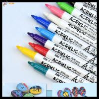 WZNB 12Pcs/Set สีสดใสสดใส ครีมกันแดดป้องกันแสงแดด พลังครอบคลุม จิตรกรอะคริลิค ปากกาหมึกหมึก ปากกากอล์ฟคลับ ปากกาเปลี่ยนสีได้