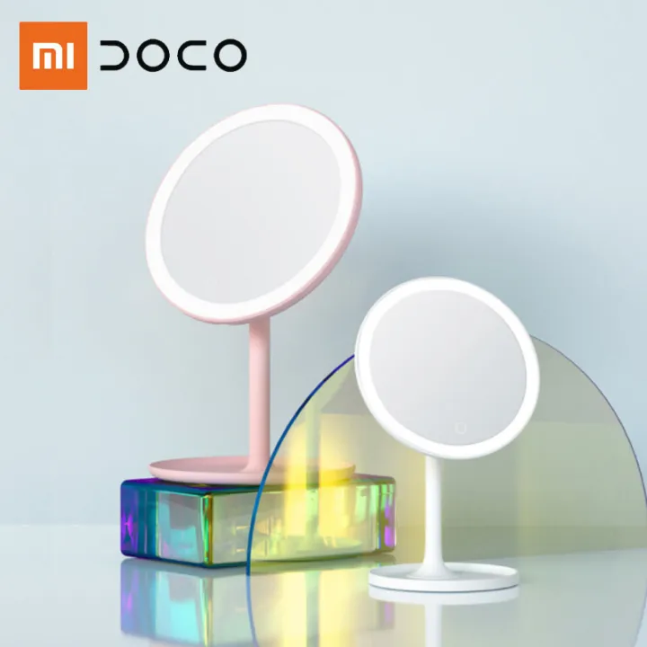 Xiaomi DOCO Mirror Led Round 360° USB Charging Touch Screen Adjustable