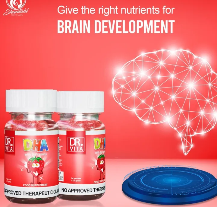 Authentic Dr. Vita DHA for Kids Gummies For Memory and Brain