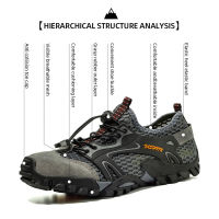 New Aqua Shoes Men Non Slip Beach Barefoot Upstream Shoes Seaside Footwear Male Outdoor Quick-dry Water Mesh Sneakers Hiking