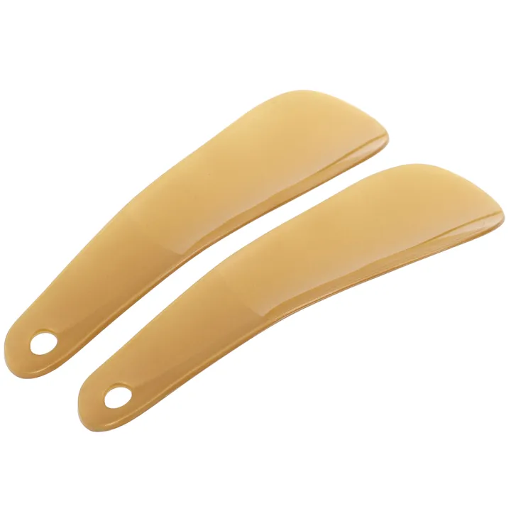 hebeanna 2Pcs 16cm Shoe horns plastic shoe horn spoon shape shoehorn