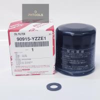 กรองน้ำมันเครื่อง Toyota แท้ โตโยต้า แถมฟรีแหวนไฟเบอร์ 1 ตัว  รหัส90915-YZZE1 รุ่นรถ Altis Vios Yaris Avanza soluna corolla