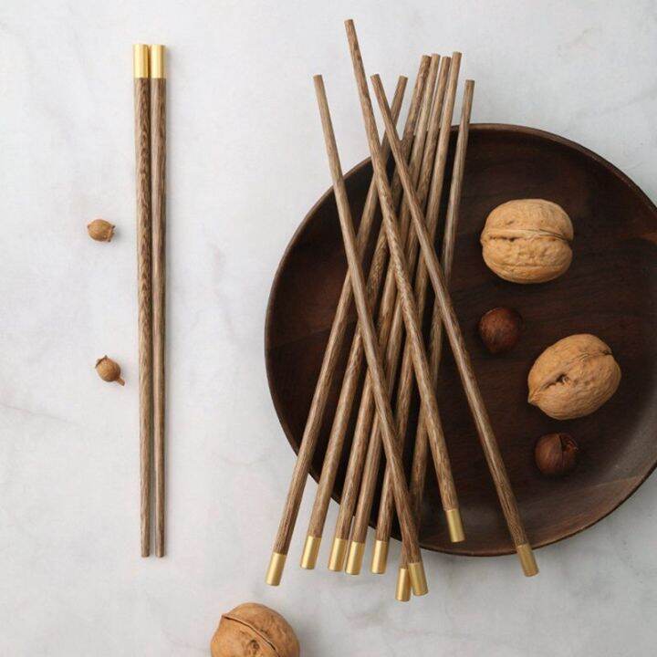 1pairs-handmade-natural-wood-chopsticks-25cm9-84inch-chinese-ebony-wenge-wood-sushi-japanese-korean-noodles-chopsticks