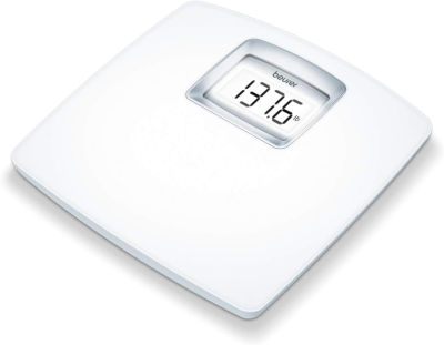 Beurer PS25 Digital Bathroom Scale for Body Weight – 400lb Weight Capacity, Auto-Calibrate, XL Backlit Display – Glass Weight Scale, Precise and Accurate Digital Scale, Body Scale Standard Scale