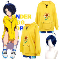 ▫◕♠ Anime Wonder Egg Priority Costume For Girl Ohto Ai Hoodies Sweatshirt Coat Casual Long Sleeve Pullover Sweater Pants Wig Sock Outfit