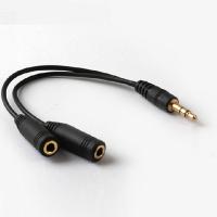 3.5mm Audio Adapter Cable Y Splitter 2 Jack Male To Female Headphone Mic Stereo Headphone Audio Y Splitter Cable Adapter Plug Professional Audio Acces