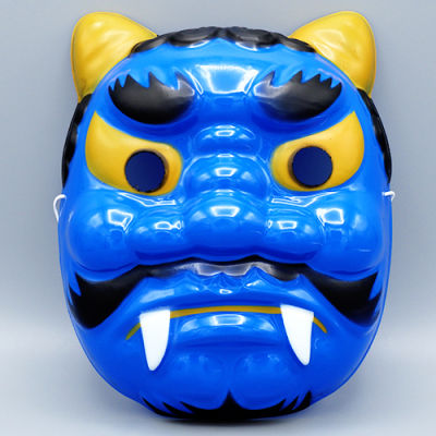 ไดโซ  หน้ากากญี่ปุ่นรูปยักษ์สีน้ำเงินขนาด17x20x7ซม.