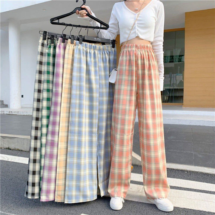 new-vintage-plaid-women-s-pants-spring-thin-wide-leg-straight-pant-y2k-streetwear-baggy-sweatpants-joggers-korean-oversize-pants