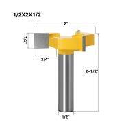 【Chat-support】 MULTI DEAL VACK 1/2 12.7Mm Ing Bottom Ing Router บิตสามขอบ T-Shaped บิตไม้เครื่องตัดไม้งานไม้