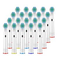 16/20Pcs Oral B Electric Toothbrush Replacement Brush Heads Brush Heads Extra Soft Bristles OC18 D8011 D9525 D9511 D20 D25 D30