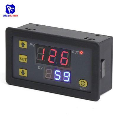 【cw】 12V 24V 220V Digital Cycle Timer Delay Relay Board Module with Digit Display Timing for Car