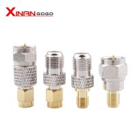 Xinangogo 2pcs F to SMA Male Female Adapter F Type To SMA Connector RF Coaxial Adapter