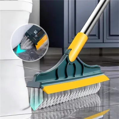 【CC】۩  V Shaped Floor Cleaning 2 1 Broom Multifunctional Mop Foam Scrape Useful  Gadgets