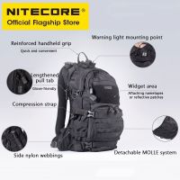 NITECORE BP20กระเป๋าเดินทางกระเป๋าสะพายเดินทาง20L ไนลอน1000D ตกปลาการเดินป่าล่าสัตว์กระเป๋าสะพายยุทธวิธีระบบ Molle สำหรับผู้ชายและผู้หญิงโดยเฉพาะกลางแจ้ง