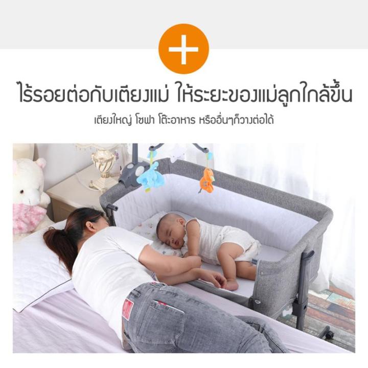 bit-cheaper-ปราสาทของเด็ก-เปลแบบพกพา-เตียงขนาดควีนไซส์-เตียงเด็กพับได้มัลติฟังก์ชั่-พร้อมมุ้งเตียงเก็บกระเป๋ามุ้ง-ดนตรีและการสั่นสะเทือนเพื่อปลอบลูก