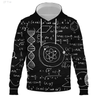 2023 2021 New mathematical formula Hoodie 3d Sweatshirt Men/Women Hooded Autumn And Winter Coat mens Clothing funny Jacket Hoodies Size:XS-5XL