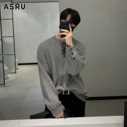 ASRV Men s crewneck sweater Winter Korean version of the new fashion