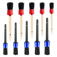 Car Detailing Brush Set Auto Car Detailing Brush Set Plastic+Wood for Cleaning Wheels, Interior, Exterior, Dashboard