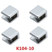 8pcs/lot K104-10 For 8 to 10mm glass board Square shape Glass Clamps chrome finished Zinc Alloy Shelves Support Bracket Clips