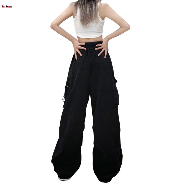 yan-baobao-กางเกงคาร์โก้ผู้หญิง-กางเกงคาร์โก้ย้อนยุคไม่ระคายเคืองผิวสำหรับออกไปออกเดทช้อปปิ้ง