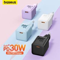 Baseus ที่ชาร์จ USB 30W Type C 20W ที่ชาร์ตมือถือแบบพกพารองรับ Type C PD ชาร์จเร็วสำหรับที่ชาร์จ14 13 12 11 Pro Max