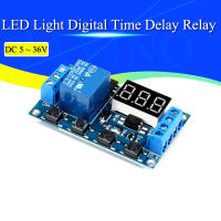 DC 5V 12V 24V ไฟ LED Digital Time Delay Relay Trigger Cycle Timer Delay Switch Circuit Board Timing โมดูลควบคุม DIY