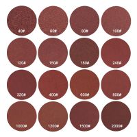 20Pcs 1/2/3/4/5 Inch Hook Loop Sanding Discs Aluminium Oxide Sandpaper 40-2000 Grit for Abrasive Drill Grinder Rotary Tools