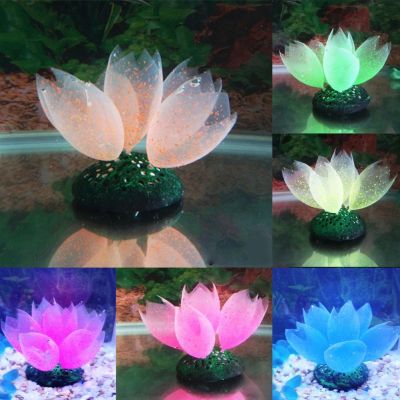 Pink Fluorescent Plant Vivid Artificial Silicone Fish Tank Ornament Water Grass For Aquarium Simulation Plant Daily Decorations