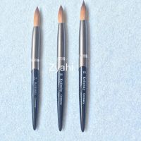 2021 Best SELLER Black Metal Handle Big Size 1pcs 24#22 Round Sharp 100 Kolinsky Sable Brush Nail Art Pen Crystal Acrylic Salon