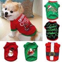 【cw】 Christmas CottonClothing Dog ClothesSmall Medium DogsShirt New YearDog Costume Chihuahua PetShirt 【hot】