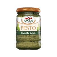 Sacla Classic Basil Pesto 190g แซคล่า คลาสสิคเพสโต้ ขนาด 190 กรัม (3316)