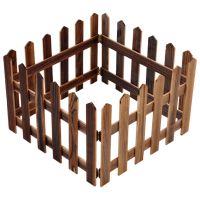 Fence Garden Border Picket Wood Wooden Edging Christmas Panels Lawn Landscape Fencing Tree Decorative Indoor Brownpanel Grass Barware