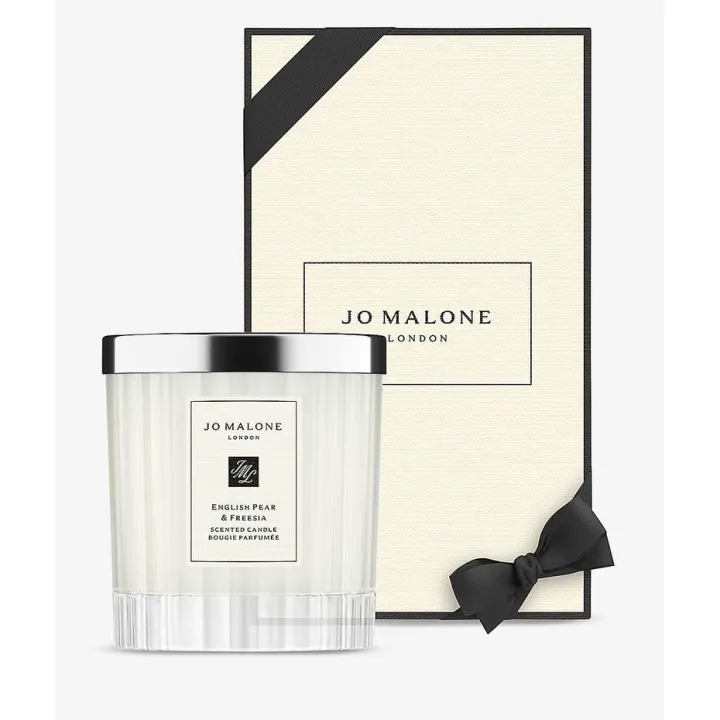 เทียนหอม Jo Malone English Pear & Freesia Home Candle Fluted Glass Edition 200g Lazada.co.th