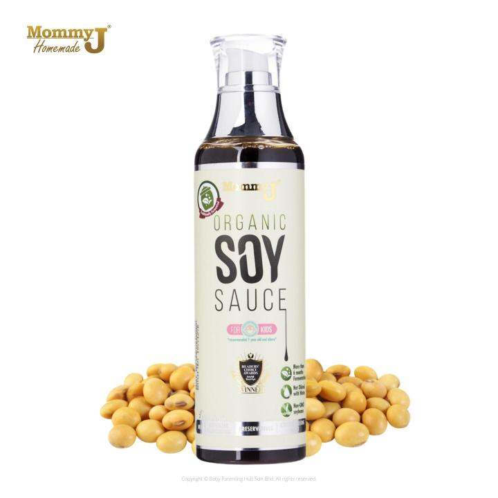 MommyJ Baby Organic Soy Sauce Traditionally Fermented 220ml [Expiration