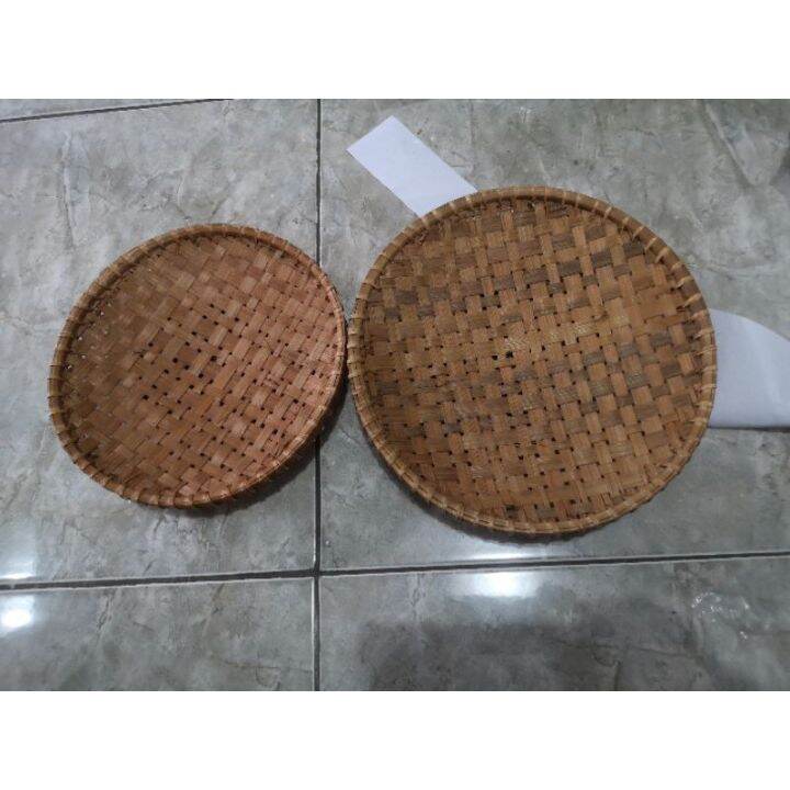 Piring Bambu Bulat Ceper 20and24cm Lazada Indonesia