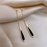 Ins Wind Earring Jewelry Gift Trendy Earrings Water Drop Earrings Luxury Black Earrings Women Earrings