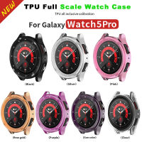 TPU ฟิล์มกระจกป้องกันกรณีสำหรับ Samsung Galaxy Watch 5 Pro 45มิลลิเมตรนิ่มสำหรับ Watch5 Pro ป้องกันเต็มปกอุปกรณ์เสริม