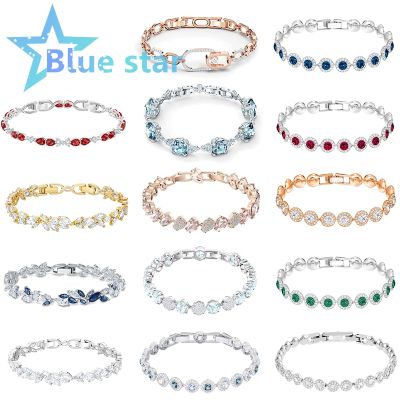 Swa 2022 New Year Gift Trend Woman Jewelry Austrian Crystal Jewelry Man Crystal Bracelet