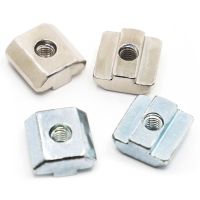 10pcs M3 M4 M5 M6 M8 M10 T Block Square nuts T-Track Sliding Hammer Nut for Fastener Aluminum Profile 2020 3030 4040 4545 Hand Tool Parts Accessories